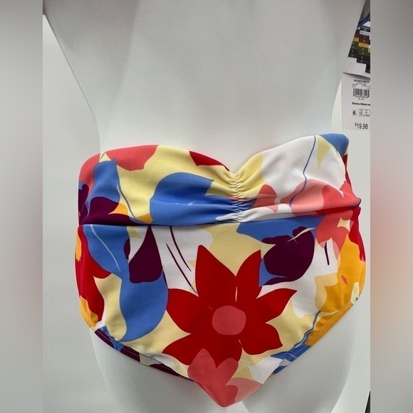 Time and Tru Women's Floral High Waist Twist Swim Bottoms Size 3X - Picture 5 of 13